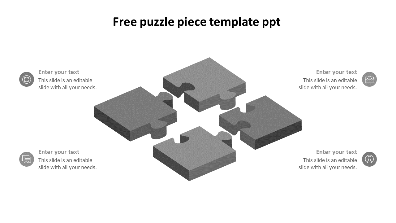 Free - Download Free Puzzle Piece Template PPT Model